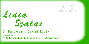 lidia szalai business card